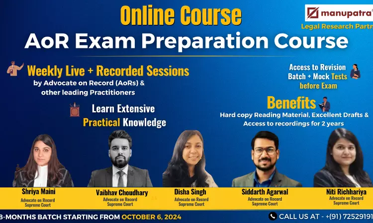 [Advt.] Course On Advocate On Record (AOR) Exam Preparation By Bettering Results: Enroll Now