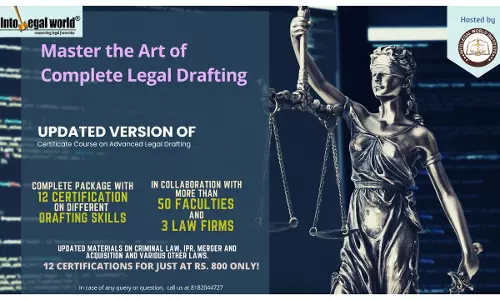 [Advt.] Into The Legal World: Master The Art Of Complete Legal Drafting. 12 Drafting Courses (Updated) 12 Certificates