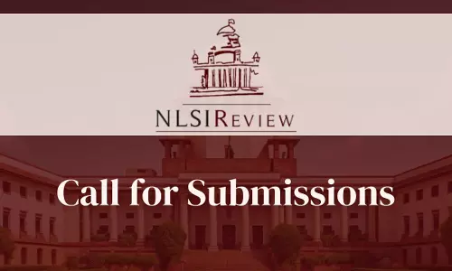 Call For Submissions: NLSIUs National Law School Of India Review [Volume 37(1)]