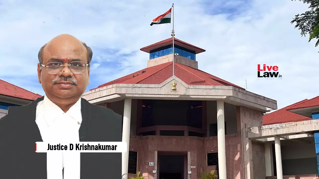 Centre Notifies Appointment Of Justice Krishnakumar As Manipur HC Chief Justice Centre Notifies Appointment Of Justice Krishnakumar As Manipur HC Chief Justice
