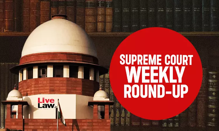 Supreme Court Weekly Round-up: June 30, 2025 To July 6, 2025 Supreme Court Weekly Round-up: June 30, 2025 To July 6, 2025