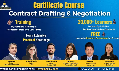 [Advt.] Certificate Course On Contract Drafting & Negotiation By Bettering Results: Register Now!
