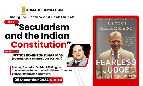 [LIVE NOW] Justice Ahmadi Memorial Lecture By Justice Rohinton Nariman On Secularism And Indian Constitution