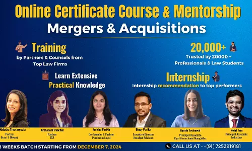 [Advt.] Bettering Results: Certificate Course On Mergers & Acquisitions Practice Led By Top Law Firm Partners: Enroll Now!