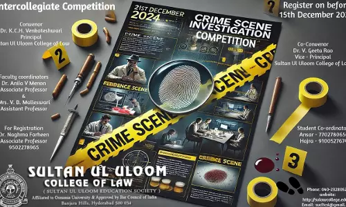 Sultan-Ul-Uloom College Of Law: Crime Scene Investigation Competition [Register By 15th December]