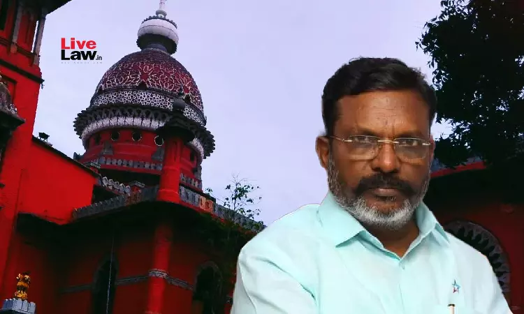 Only Said What Was Stated In Manusmriti: Madras High Court Quashes Case Against MP Thol Thirumavalan For Alleged Comments On Hindu Women Only Said What Was Stated In Manusmriti: Madras High Court Quashes Case Against MP Thol Thirumavalan For Alleged Comments On Hindu Women