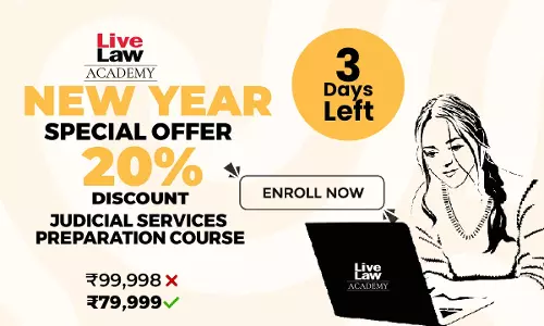 3 DAYS LEFT To Get 20% DISCOUNT For Judicial Service Examination Preparation Course By LiveLaw Academy