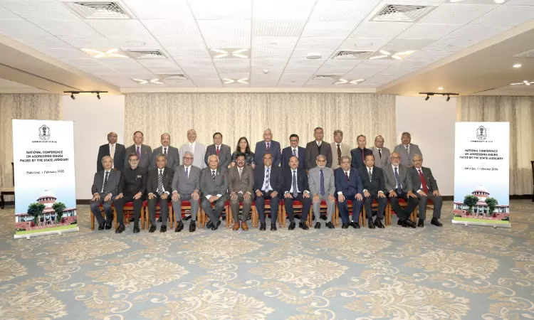 CJI & HC Chief Justices Meet To Discuss Evening Courts, Ad Hoc Judges; Supreme Court Holds Conference On State Judiciary Issues CJI & HC Chief Justices Meet To Discuss Evening Courts, Ad Hoc Judges; Supreme Court Holds Conference On State Judiciary Issues