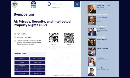 MNLU Mumbais Symposium on AI: Privacy, Security & IPR MNLU Mumbais Symposium on AI: Privacy, Security & IPR