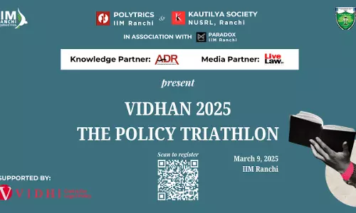 Vidhan 2025: IIM Ranchi & NUSRL Ranchis Premier Policy Triathlon [Register By 4th March]