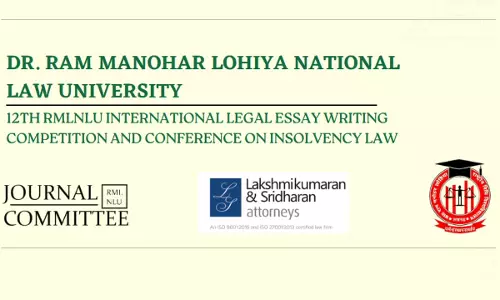 12th RMLNLU International Legal Essay Competition & Conference On Insolvency Law (RILEC) [22nd March]