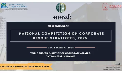 Indian Institute Of Corporate Affairs Presents Samarthya- National Competition On Corporate Rescue Strategies 2025 Indian Institute Of Corporate Affairs Presents Samarthya- National Competition On Corporate Rescue Strategies 2025