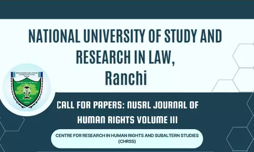 Call For Papers: NUSRL Journal Of Human Rights Volume III [Submit By 30th April]