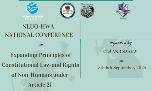 [Call For Papers] NLUO In Collaboration With HWA, To Host National Conference On Expanding Article 21 To Recognize Rights Of Non-Humans