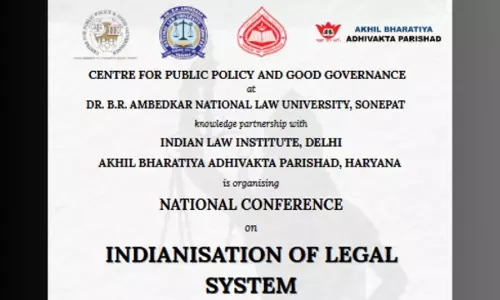 Call For Papers: National Conference On Indianisation Of Legal System By DBRANLU Sonepat [Submit By 12th April]