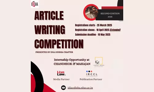 IDIA Odisha Chapter: 2nd Edition Of Article Writing Competition On Legal Frameworks Of Indian Securities Law [Register By 10th April]