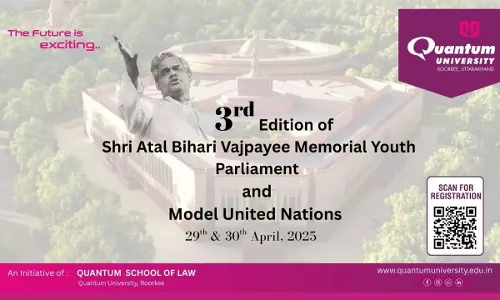 3rd Shri Atal Bihari Vajpayee Memorial Youth Parliament And Model United Nations To Be Held At Quantum University Roorkee 3rd Shri Atal Bihari Vajpayee Memorial Youth Parliament And Model United Nations To Be Held At Quantum University Roorkee