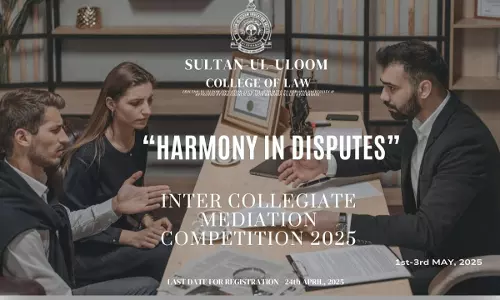 Sultan-Ul-Uloom College Of Law: Inter-College Mediation Competition Sultan-Ul-Uloom College Of Law: Inter-College Mediation Competition