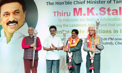 Tamil Nadu Govt Felicitates Senior Advocates Who Represented State In Plea Against Governor Over Delay In Assenting Bills