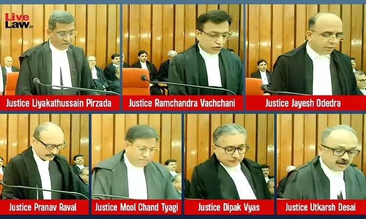 Seven Judicial Officers Sworn In As Judges Of Gujarat High Court Seven Judicial Officers Sworn In As Judges Of Gujarat High Court