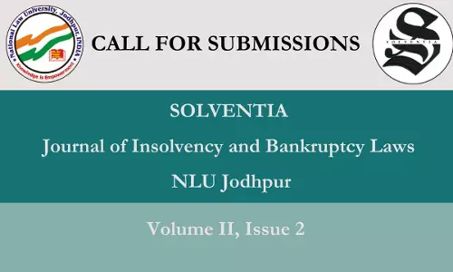 Call For Papers: Solventia - Journal Of Insolvency And Bankruptcy Laws [Vol. II, Issue 2]
