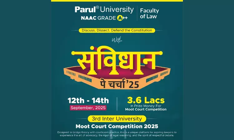 Samvidhaan Pe Charcha 3.0 And 3rd Inter University Moot Court Competition, 2025 By Parul University Samvidhaan Pe Charcha 3.0 And 3rd Inter University Moot Court Competition, 2025 By Parul University