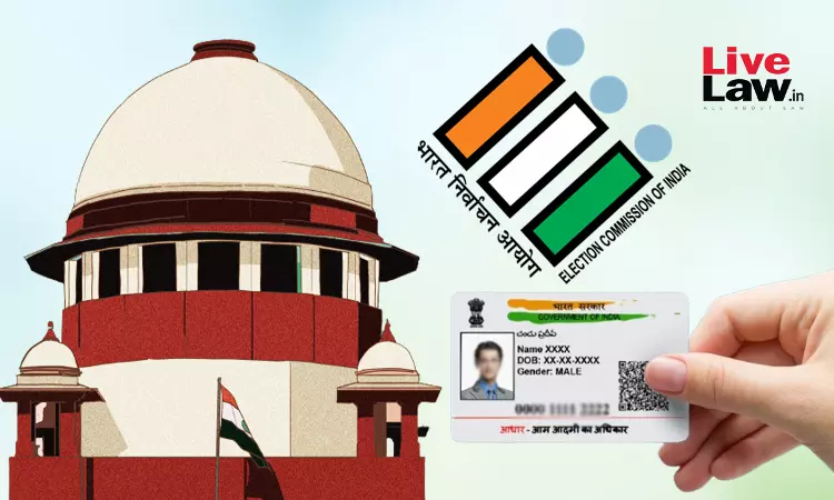 RP Act Accepts Aadhaar Card As Identity Proof For Electoral Roll Inclusion; UIDAIs Notification Cant Stop It, Says Supreme Court During Hearing RP Act Accepts Aadhaar Card As Identity Proof For Electoral Roll Inclusion; UIDAIs Notification Cant Stop It, Says Supreme Court During Hearing