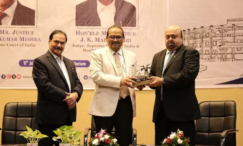 HNLU Welcomes Justice J.K. Maheshwari On His Maiden Visit To Campus HNLU Welcomes Justice J.K. Maheshwari On His Maiden Visit To Campus
