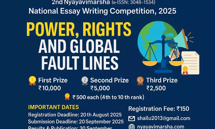 2nd Nyayavimarsha National Essay Writing Competition 2025