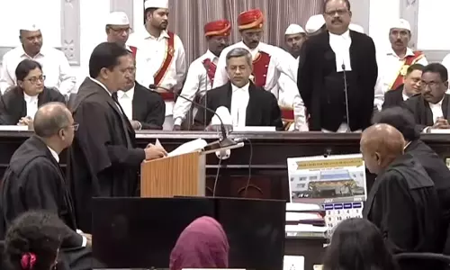 Four Advocates Sworn In As Additional Judges Of Telangana High Court Four Advocates Sworn In As Additional Judges Of Telangana High Court