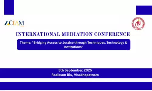 The International Mediation Conference By Asian Center for International Arbitration & Mediation, Title Partner NLIU Bhopal The International Mediation Conference By Asian Center for International Arbitration & Mediation, Title Partner NLIU Bhopal