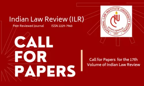 NLIU Bhopal Invites Submissions For Indian Law Review Volume 17 [Submit By 30th September]