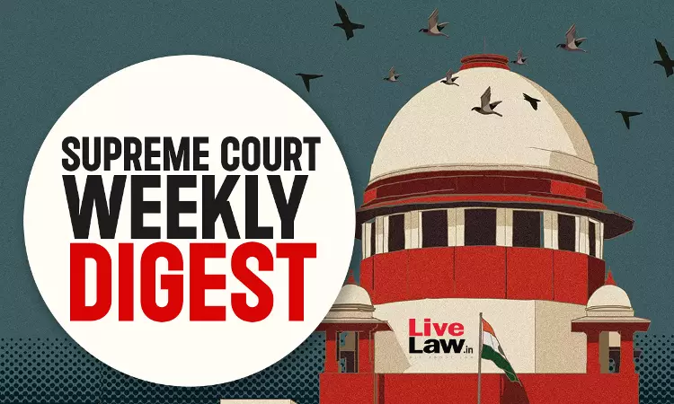 Supreme Court Weekly Digest February 5 - 12, 2026 Supreme Court Weekly Digest February 5 - 12, 2026