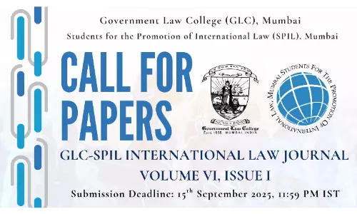 Call For Papers: GLC–SPIL International Law Journal, Vol. VI(I) [Submit By 15th September]