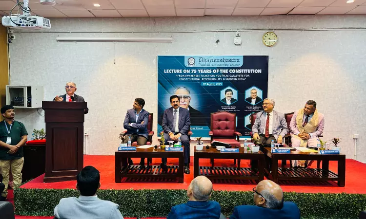DNLU Hosted Lecture On 75 Years Of Constitution