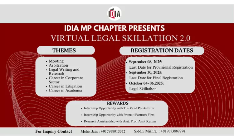 IDIA-MP Chapter To Host Virtual Legal Skillathon 2.0