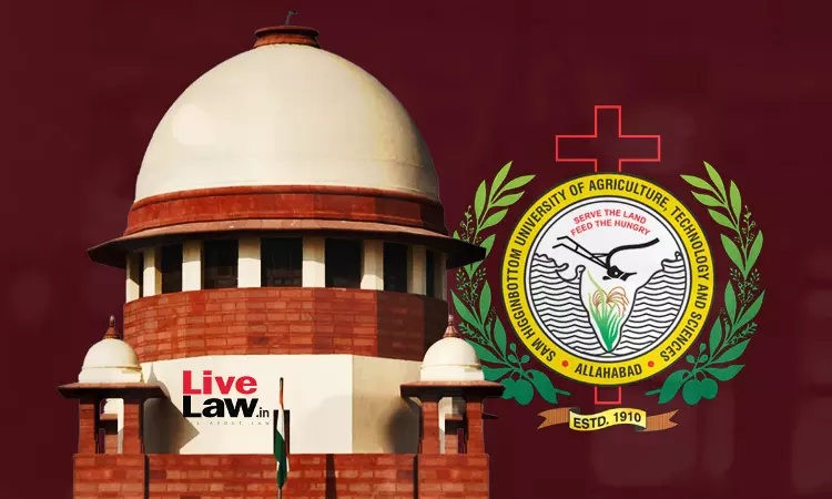 Approach HC : Supreme Court To SHUATS University On Plea Against Alleged Forceful Installation Of Idols Approach HC : Supreme Court To SHUATS University On Plea Against Alleged Forceful Installation Of Idols