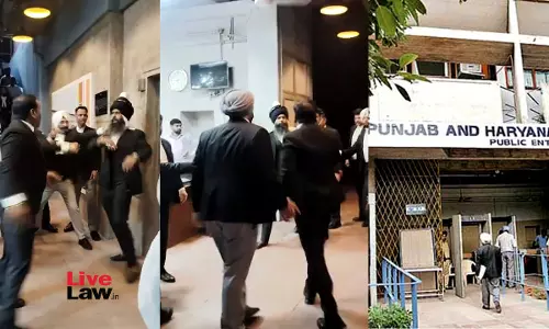 P&H High Court Takes Suo Motu Cognisance Of Violence In Court Premises; Stays Action Against Bar On Complaint Of Lawyer Who Carried Sword