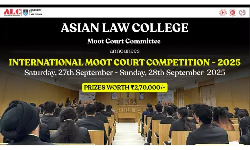 Asian Law College To Organise International Moot Court Competition 2025