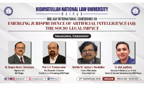 HNLU Raipur Hosted International Conference On AIs Ethical, Regulatory & Societal Challenges HNLU Raipur Hosted International Conference On AIs Ethical, Regulatory & Societal Challenges