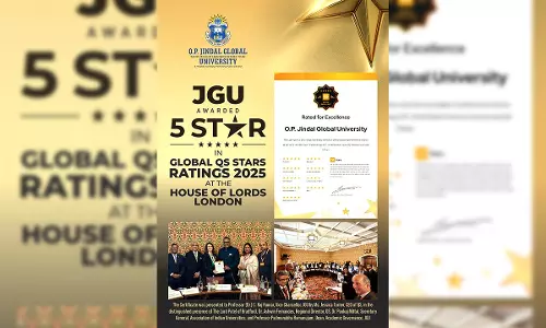 O.P. Jindal Global University Awarded 5-Star Rating In QS Stars 2025 At House Of Lords, London O.P. Jindal Global University Awarded 5-Star Rating In QS Stars 2025 At House Of Lords, London