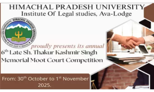 6th Late Sh. Thakur Kashmir Singh Memorial Moot Court Competition At UILS, Shimla