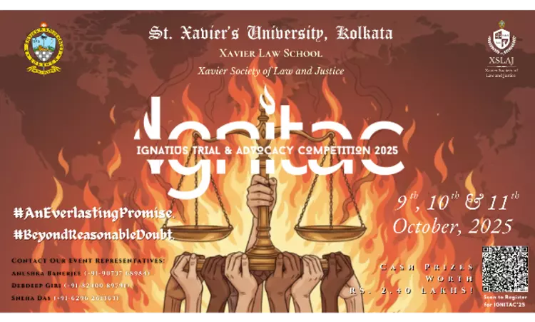 IGNITAC25, 2nd Ignatius Trial & Advocacy Competition By  St. Xaviers University, Kolkata