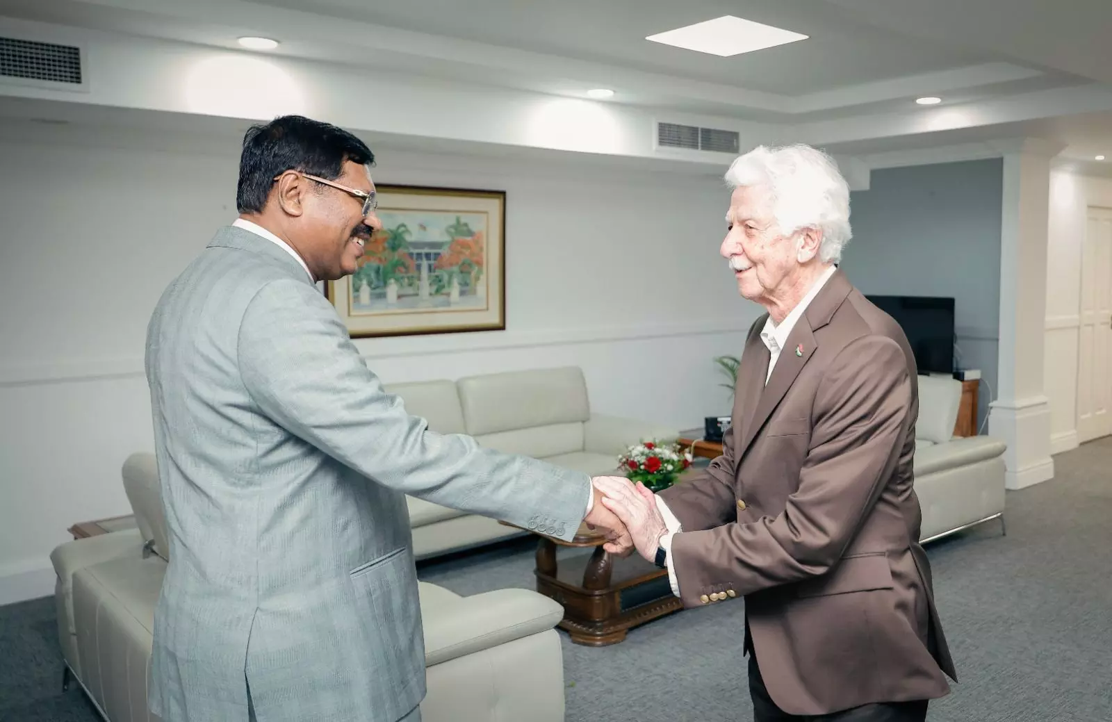 CJI BR Gavai with Mauritius Dy PM Paul Raymond Berenger