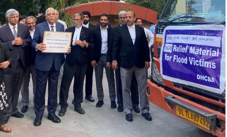 Chief Justice D.K. Upadhyay Flags Off DHCBAs First Relief Truck For Adopted Punjab Village Chief Justice D.K. Upadhyay Flags Off DHCBAs First Relief Truck For Adopted Punjab Village