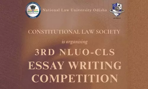 National Law University Odisha Invites Submissions For 3rd NLUO-CLS Essay Writing Competition