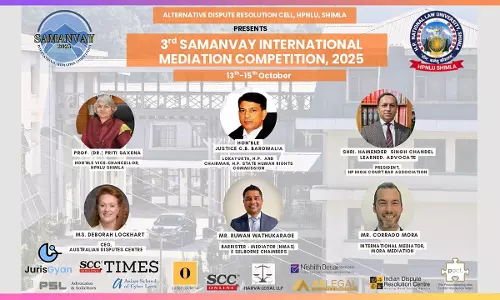 HPNLU Shimla Hosts 3rd Samanvay International Mediation Competition 2025