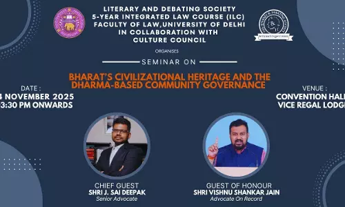 University of Delhi  Announces National Seminar on Bharats Civilizational Heritage and Community Governance