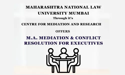 ( Advertisement) MNLU Mumbai Invites Applications For M.A. (Mediation & Conflict Resolution For Executives) Programme