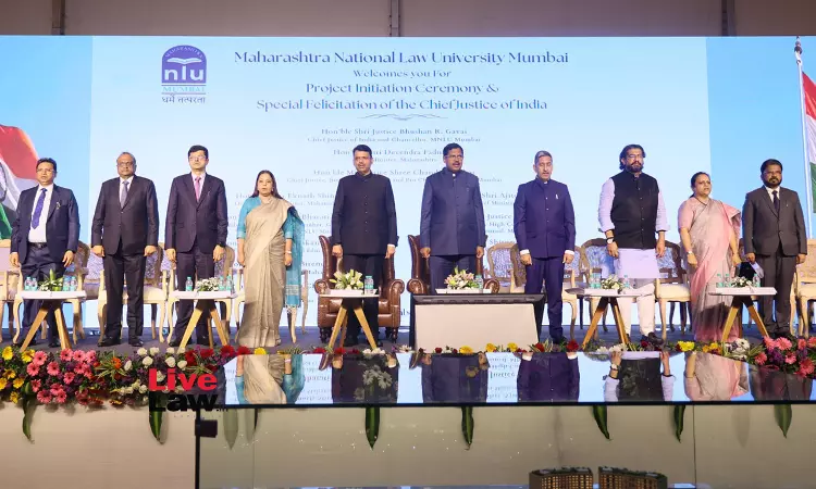 MNLU Mumbai Launches Permanent Campus Project With Felicitation Of Chief Justice Of India MNLU Mumbai Launches Permanent Campus Project With Felicitation Of Chief Justice Of India
